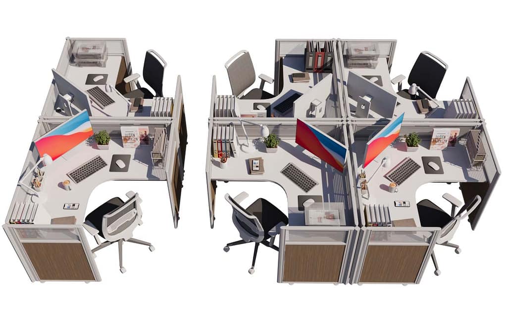 render scrivanie ufficio