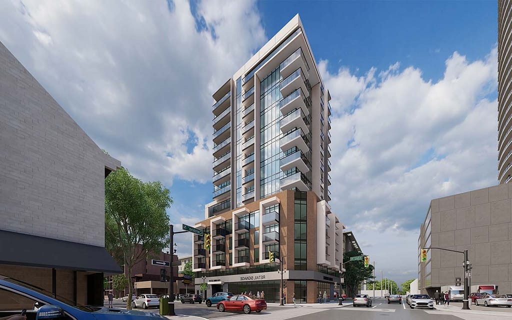 rendering torre uffici